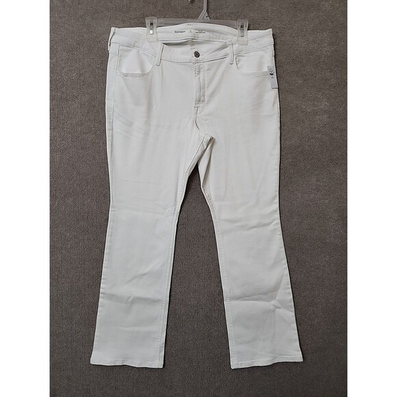 Old Navy WOW Bootcut Jeans Womens 16 White Stretch NEW - Picture 3 of 11